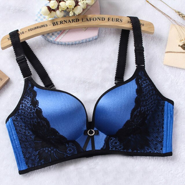 Lace bra wire free B C cup Lingerie-Avenue