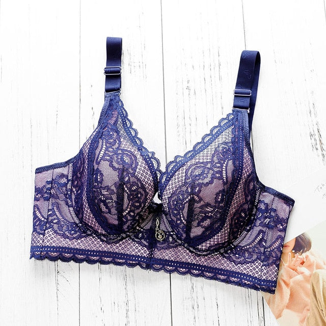 Lace bra plus size thin cup Lingerie-Avenue