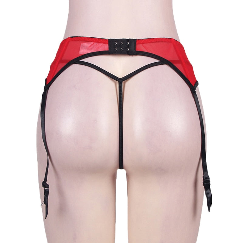 Thin lace garter with t-string Lingerie-Avenue