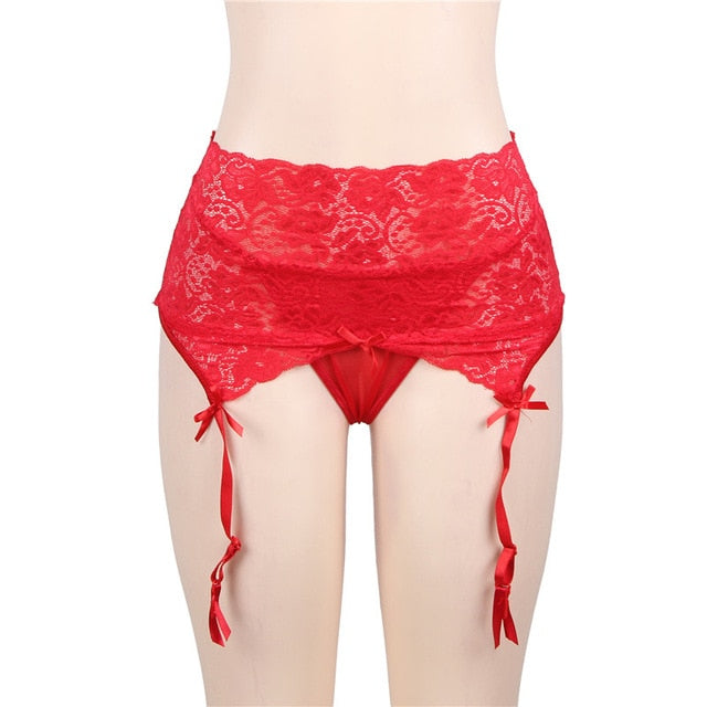 G-string & Garter lace Lingerie-Avenue