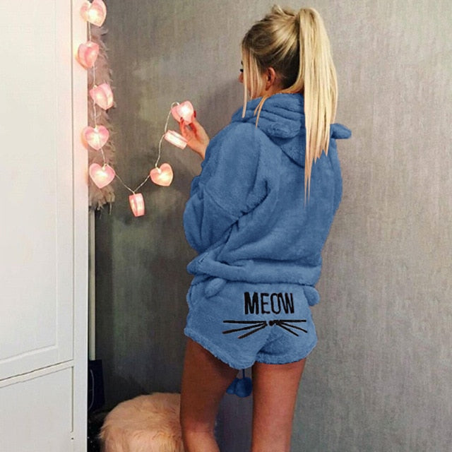Pajama fluffy cat Lingerie-Avenue