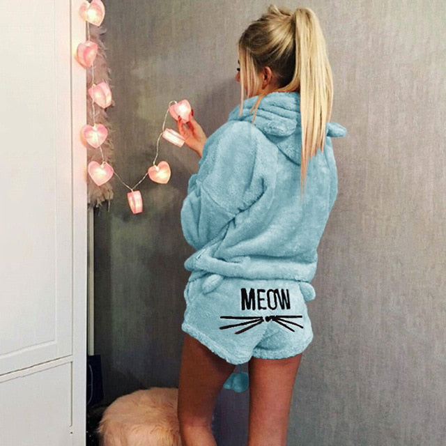 Pajama fluffy cat Lingerie-Avenue