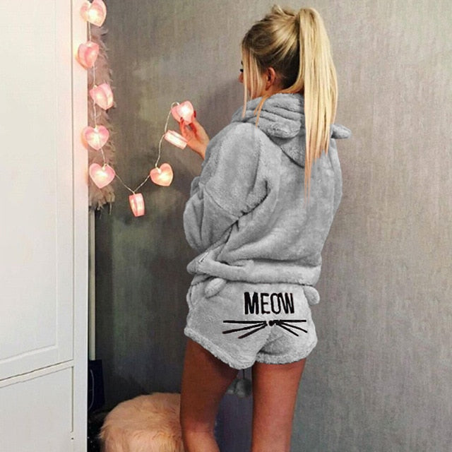 Pajama fluffy cat Lingerie-Avenue