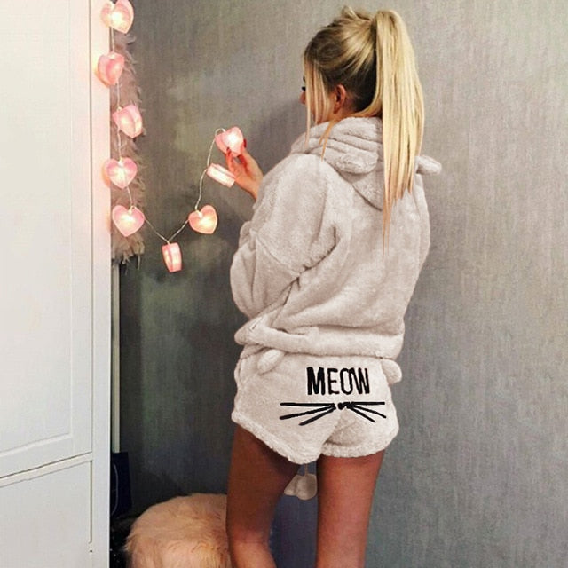Pajama fluffy cat Lingerie-Avenue