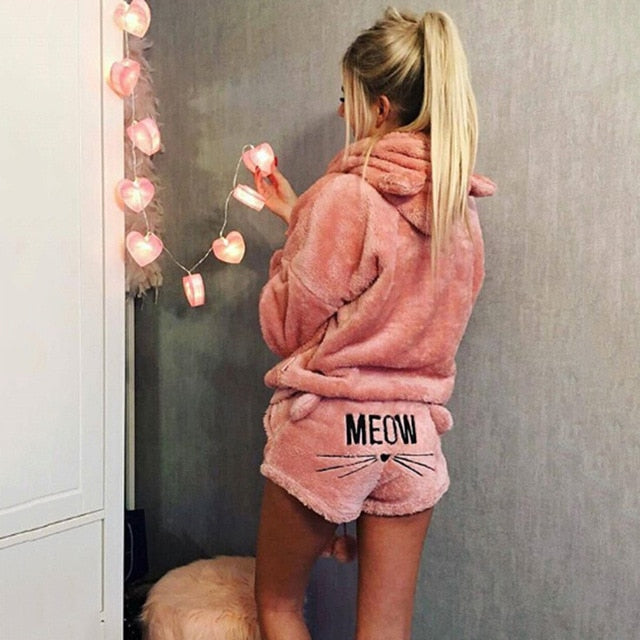 Pajama fluffy cat Lingerie-Avenue